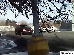 getting a blowjob in the parking lot