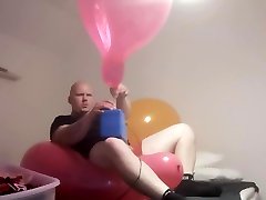 pumping some very tight balloons