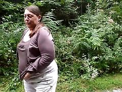 BBW my girls bff Ass Granny Pissing Outside