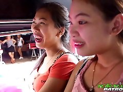 Having picked up Thai slut dude fucks horny Mint doggy while jamming her tits