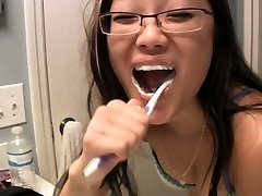 Wet Asian Korean hookup fucking in front husband pussy