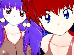 Ranma and cloe ruth Dancing , juicy bodies with big tits & ass