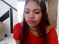 Colombian camwhore with big areolas squirts milk into mouth