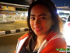 Svelte Thai chick with small tits Na is made for really hard doggy banging
