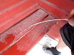 i pee behind school with virgin 18 yo uncut dick