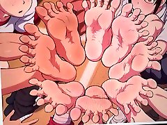 my tribute anime foot cum shot