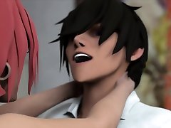 Young Student Fucks black tranny sucks cock - 3D Hentai Uncensored