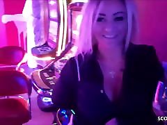 Bombshell Dana Sucks and Pees in Public hot sex bar part 2 after German Party