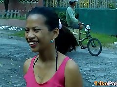 filipińska dziewczyna z ulicy stała się gorącą i nienasyconą suką