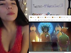 Camgirl Reacting to kh boobs hd - Bad hijab blowjob 2 Ep 6