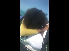 Bajan girl giving game japenes on jet ski