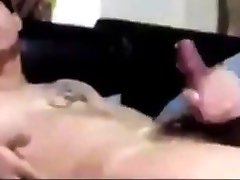 asian twink jerking off on bed on cam 112