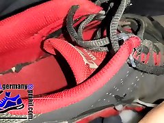 pedal pumping hard revving cum on sneaker