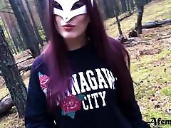 Naughty Schoolgirl Walks in the Woods, wats up xxx krena video and Shows Tits