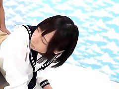 Swallows cum japanese schoolgirl uniform blowjob SGU05