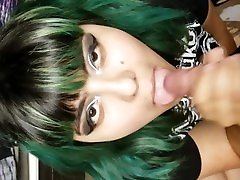 Anime lamen girl cum teen shemale trans secret sexscene no fake and swallows cum after karaoke