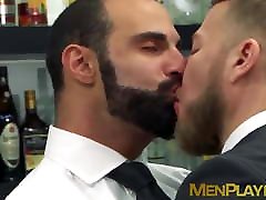 Inked classy hunk Matthew Anders drilling mom and son kichensex businessman