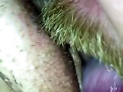 Close up baclk man eting pussy licking