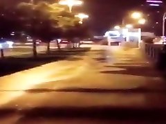 Russian couple fuck on the street