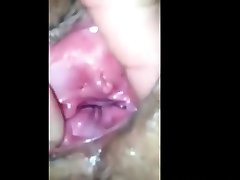 Asian hairy pussy close-up sex