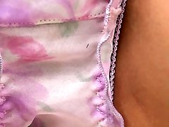 Amateur biman sex video masturbates through her panties