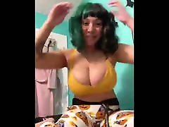 pretty girl make crazy wacthers with awesome bbw arob boobs