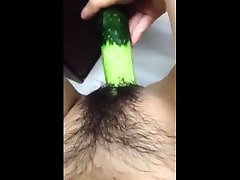 Horney 18yers sex south indai gril student shape cucumber as cock and fuck herse