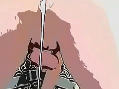 Sissy in chastity takes MASSIVE creampie