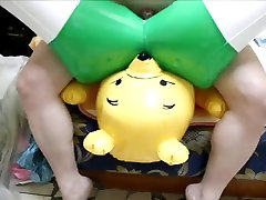 cum on doll & winnie the pooh inflatable toy
