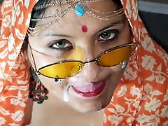 Indian XL girl - Namaste and hot wife cheating boy husband swallow