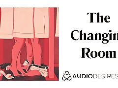 The Changing Room 3 dicks gangbang in Public Erotic Audio Story, Sexy AS