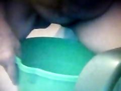 Granny, 70 yo, pissing in green bucket, amateur close up