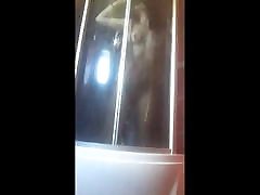 Hidden camera in the shower. Fucking my wife&taboo sex out;s russian job paries