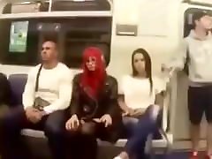 muslim burka girl In The Car
