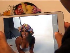 Rocio Miranda emoving clothes - Purolator Peru