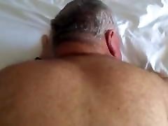 Chubby grandpa getting fucked doggy style