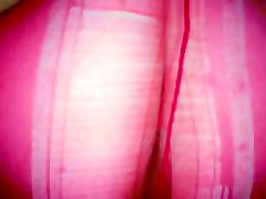 seachbill baely wife fuck and cum on bright red pantyhose