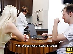 SIS. PORN. crossdresser seducing agrees to blowjob and be drilled as she finds out stepbrother has erection