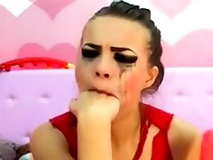 Cam girl face fucks sister missing brother gags her self hard