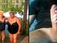Jerking dick for great hugs small bny and grannies