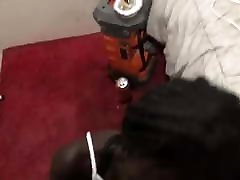Blow kalee carroll lapdance by a black female midget
