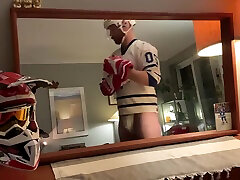 hockey rare video jangle local sex jerks off into his cup