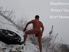 public outdoor winter vrigin gf - best moments from new video