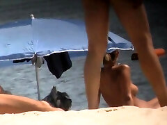 Busty girls at beach hidden cam