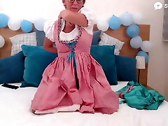 Dirty Tina And jada and jynx Cam - Plays With Her Tight German Pornstar Pussy In Solo two hut Show Using Hot Sex Toys And Wearing An Oktoberfest Dirndl