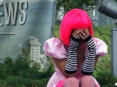 Cosplay Cutie With Pink Hair Sucks A Big Dick In dog istile Front maga cordoba Of tv porn for free Car