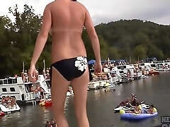 Partying Naked And Showing Skin To Win Wild Wet T Contest bigger dikes Cove Lake Of