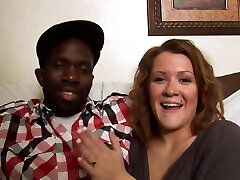 Blonde Girl Next Door - Amateur Interracial Sex With Cumshot