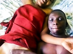 Black couple film their first time REAL sex tape