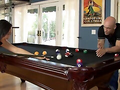 Asian Girl Loves White Knob - Sex In Billiard Room